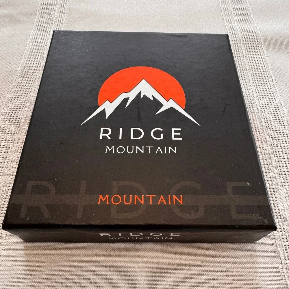 Ridge Mountain Mens Brown Oil Pull Leather Trifold Wallet RMMW03 NIB